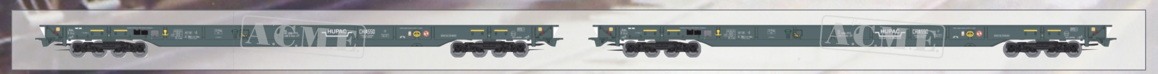 ACME 45169 - H0 - 2-tlg. Set Rollende Landstraße HUPAC, DB AG, Ep. IV - Set 3